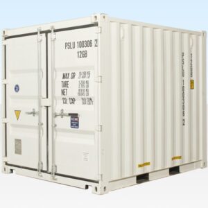 10ft x 8ft Shipping Container (One Trip) White (RAL 9003) - Image 1