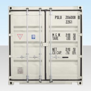 20ft Shipping Container (One Trip) White (RAL 9003) - Image 3