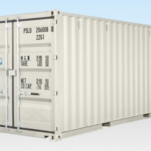 20ft Shipping Container (One Trip) White (RAL 9003) - Image 1