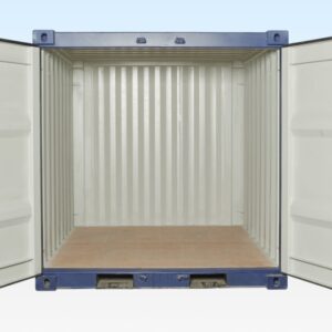 8ft Shipping Container (One Trip) Blue (RAL 5013) - Image 2