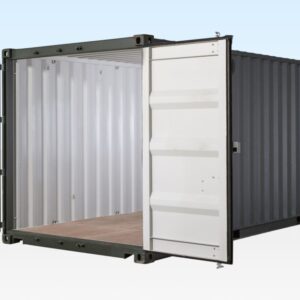 20ft Shipping Container (One Trip) Dark Green (RAL 6007) - Image 4