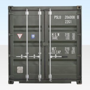 20ft Shipping Container (One Trip) Dark Green (RAL 6007) - Image 2